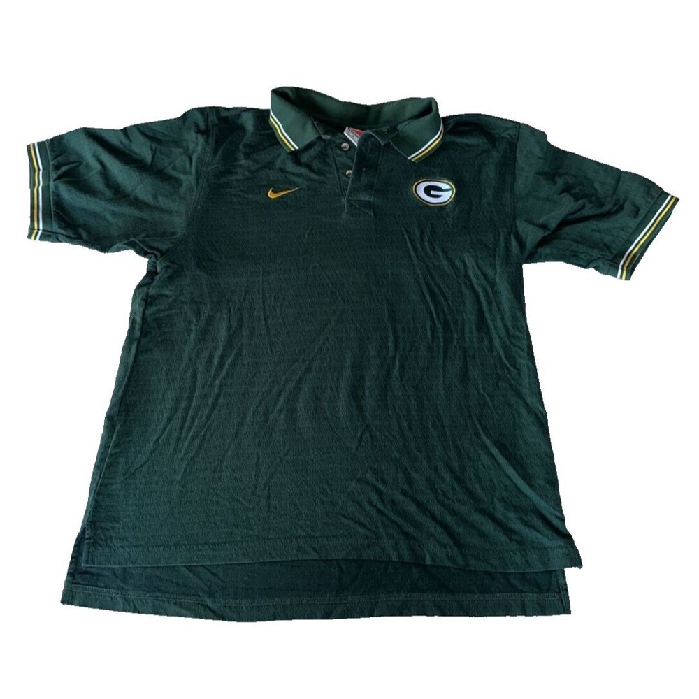 Nike Green Bay Packers Vintage Polo Shirt Proline Men’s Large